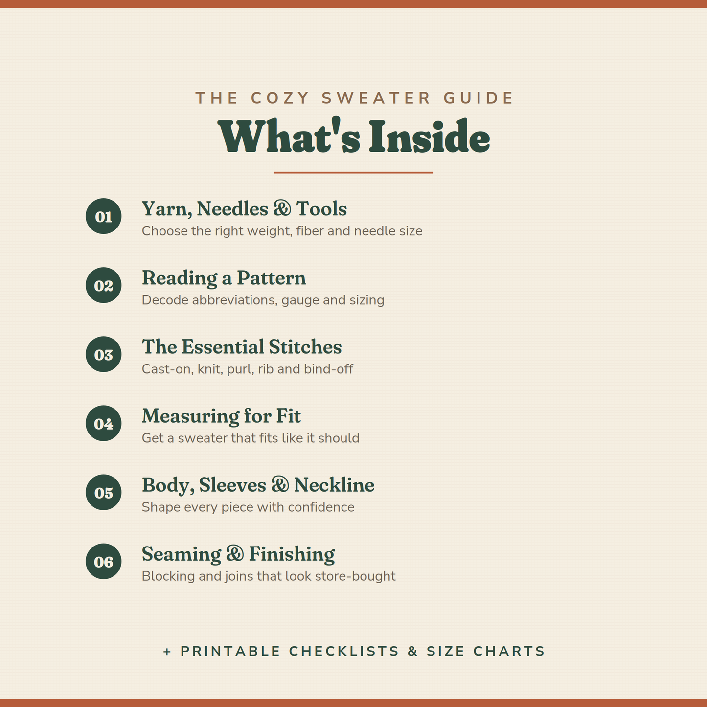 The Sweater Knitting E-Book (Instant Download)