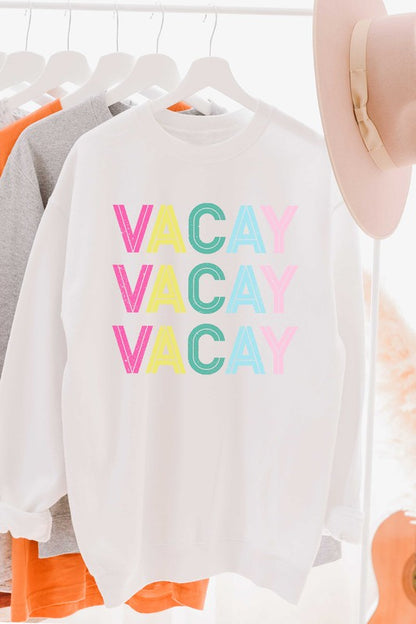 RAINBOW VACAY GRAPHIC SWEATSHIRT