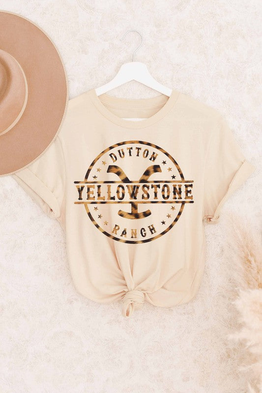 DUTTON RANCH YELLOWSTONE LEOPARD GRAPHIC TEE