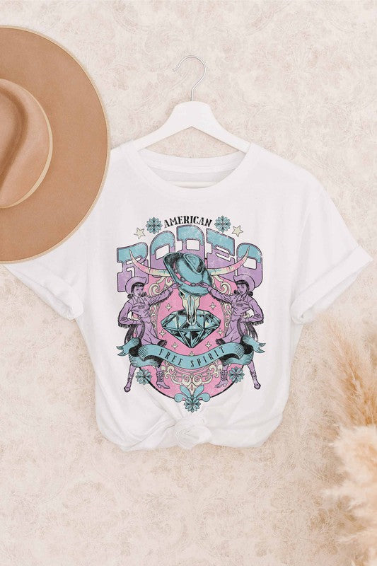 FREE SPIRIT AMERICAN RODEO GRAPHIC TEE
