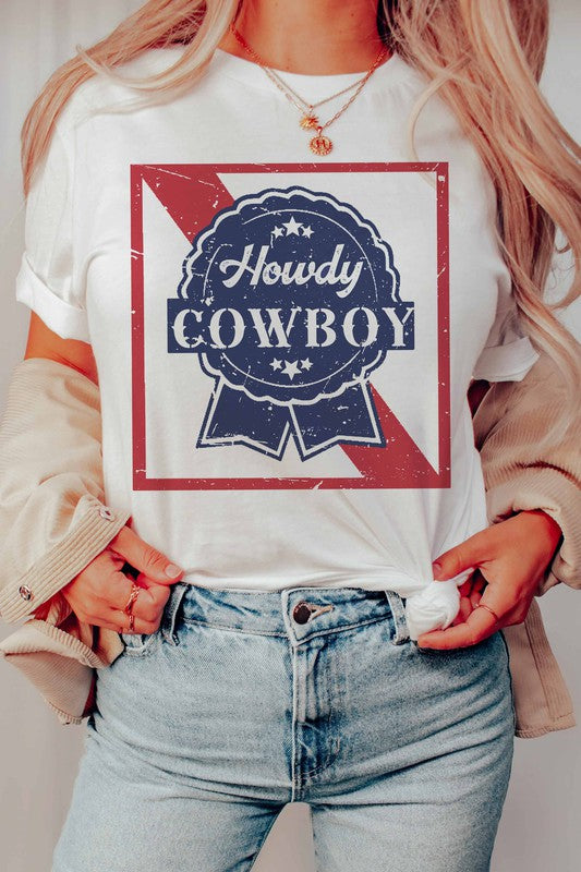 HOWDY COWBOY GRAPHIC TEE