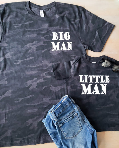 Big Man Little Man Matching Camo Tees