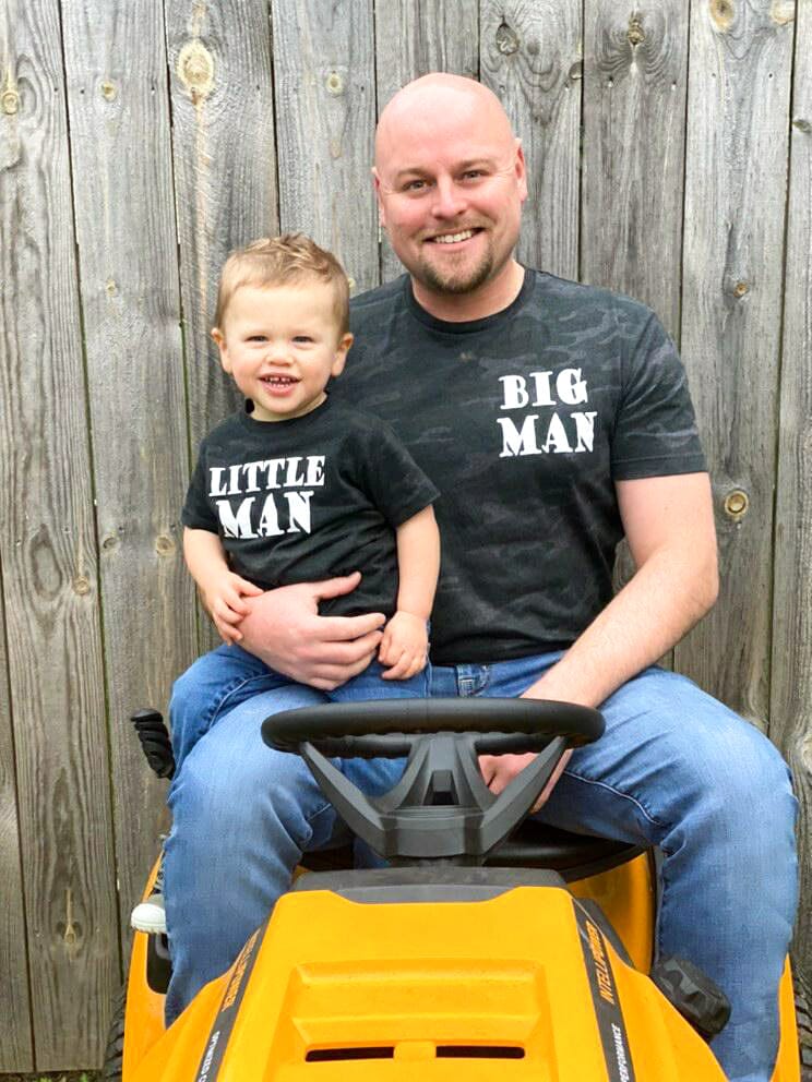 Big Man Little Man Matching Camo Tees